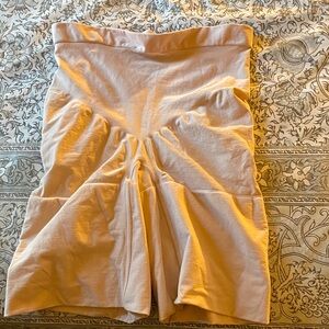 Spanx Cream High Waisted compression shorts